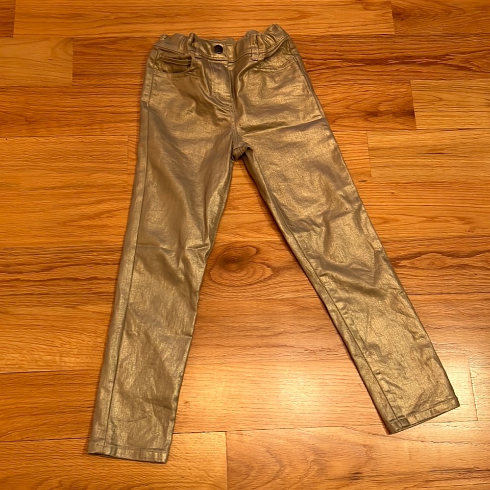 Girls gold jeans